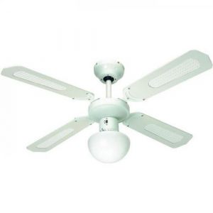 Image de Farelek Ventilateur de Plafond Plafonnier r&eacute;versible BALI 107 cm 4 pales hes cann