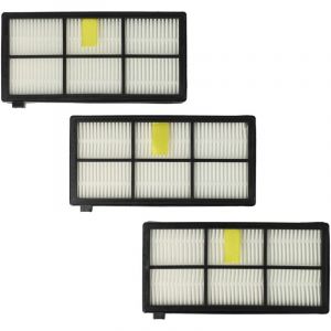 Vhbw 3x Filtres hepa aspirateurs, compatible avec iRobot Roomba 800, 860, 866, 870, 871, 876, 880, 885, 886, 890, 900, 960, 966, 980, 990