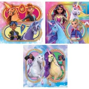 Clementoni Puzzle 3 x 48 pièces : Unicorn Academy