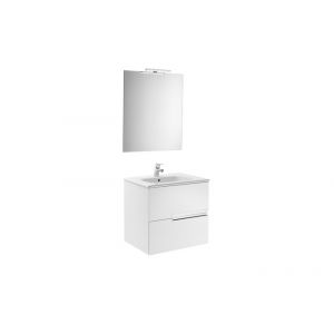 Image de Roca Meuble simple vasque Victoria-N Blanc brillant - 60 cm