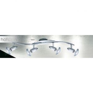 Globo Spot LORD Chrome, Acier inoxydable, 4 lumières - Moderne/Design/Classique - Intérieur - LORD - Délai de livraison moyen: 6 à 10 jours ouvrés. Port gratuit France métropolitaine et Belgique dès 100 €.