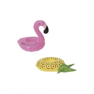 Image de Pack Pose verre flottant modèle flamant rose Pose verre flottant modèle ananas