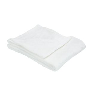 Trois Kilos Sept Couverture flanelle BLANC