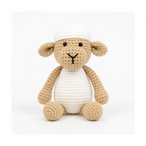 Kit de crochet Gr&uuml;ndl Flocon le Mouton - Cr&eacute;ez votre doudou mouton tout doux en fil Funny certifi&eacute; OEKO-TEX(...) - Multicolore