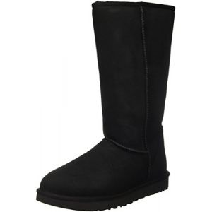 Image de UGG australia UGG Classic Tall, Peau De Mouton Bottes Femme, Noir (Nero), 40 EU