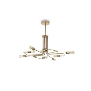 Image de Ideal lux Suspensions TRIUMPH SP8 Laiton antique 60W max