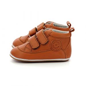 Robeez Chaussons Cuir Robycratch Marron - Couleur Marron - Taille 18