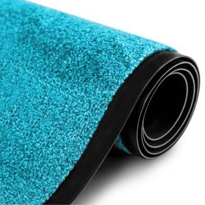 Image de Tapis de Porte Paillasson d'entr&eacute;e Rhine Turquoise 40 x 60 cm