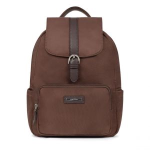 Hexagona Sac à dos tablette Cuir AXELLE Marron en nylon Maia