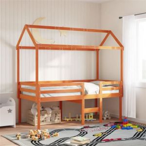 VidaXL Toit de lit pour enfants 207x95,5x159 cm bois de pin massif