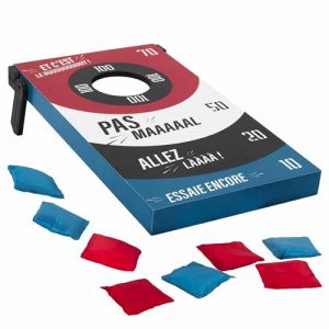 Jeu en bois 2 en 1 avec lancer de sac + Tic Tac Toe - SACTO - ALTOBUY