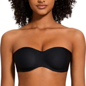 Soutien-gorge Grande Taille Sans Bretelles | Bon Maintien - Sans Armature - Noir 80 F