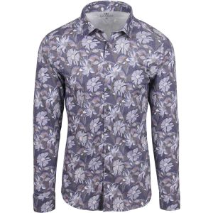 Desoto Chemise Timeless Elegance Impression Fleurs Bleu taille XXL