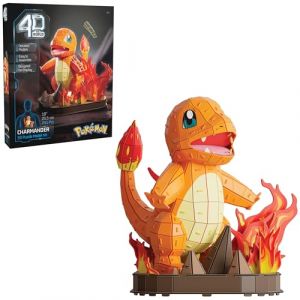 Spin Master 4D Build - Puzzle 3D Pokémon - Maquette Salamèche Pokémon 241 Pièces - Salamèche Inspiré du Dessin Animé - Puzzle Adulte - Jeu De Construction À Collectionner - Jouet Adulte - Jeu Enfant 12 Ans Et +