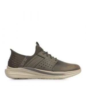 Skechers Chaussures slip-ins slade - zachary marron cuir homme