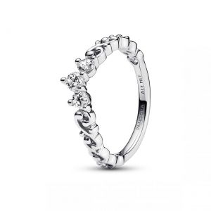 Pandora Bague argentée Tiare Volute Royale