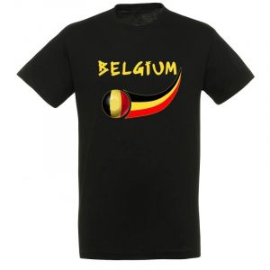 Supportershop Belgique T-Shirt supporter Homme Noir FR : M (Taille Fabricant : M)