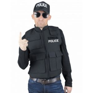 Party Pro Faux gilet pare-balles police adulte Taille Unique