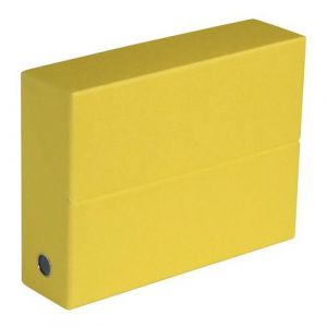 Elba 5 boites de classement carton dos 9 cm coloris jaune