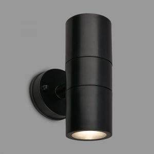 BRILONER - Applique murale extérieure IP54, protection contre les projections d'eau et la poussière, douille GU10, max. 7W, Lampe extérieure, Éclairage extérieur, 16x7,5x11 cm, Noir