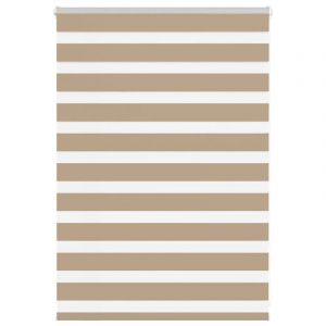 VidaXL Store Zèbre Marron Sable Largeur Du Tissu 105,9 Cm Polyester