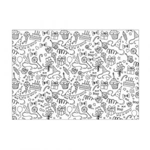 10 Set de table à colorier Anniversaire Party enfants dessin peinture marque DCT