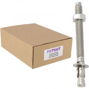 Fixtout Rotofor - Lot de 25 goujons d'ancrage en acier inoxydable A2 M10 - Diamètre 10 mm - 120 mm