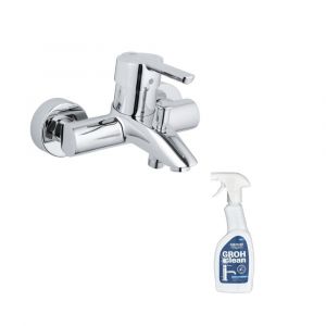 Grohe Mitigeur Feel bain douche Quickfix + nettoyant Grohclean