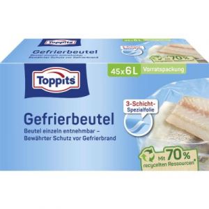 Melitta TOPPITS Sachet de congélation, 20 x 6 litres, 290 x 410 mm