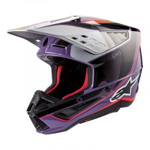 Alpinestars Casque cross S-M5 Sail violet/black/silver ECE 22.06- M