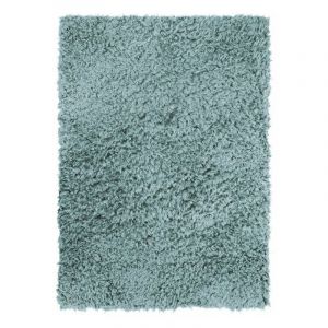 Thedecofactory AUTHENTIK - Tapis tout doux fausse fourrure bleu clair 160x230