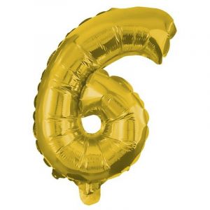 Procos Ballon doré 32 cm - Chiffre 6