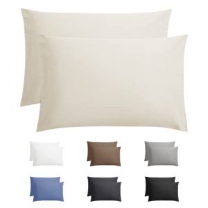 Taies D'oreiller En Coton - Creme