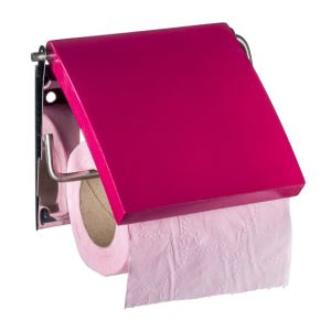 Image de Porte-papier toilettes Uni en mdf (11,5 x 13,5 cm)