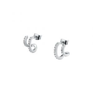 Morellato Boucles D'oreilles - Saup16 - Acier - Cristal - Créole
