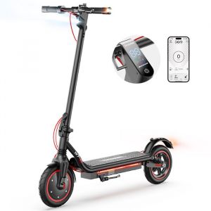 Trottinette &Eacute;lectrique Iscooter W7, Batterie 350 W 36 V 7,8 Ah, Pneu Gonflable 8,5 Pouces, Contr&ocirc;le Par Application
