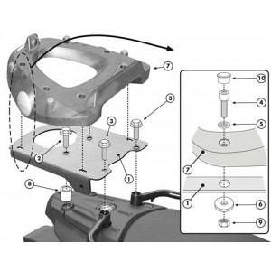 Givi Support top case Monolock Bmw F 650 GS / F 800 GS 08-14