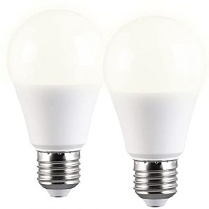 2 ampoules LED E27 avec 3 niveaux de l inosité 9 W 830 lm Blanc chaud [L inea]