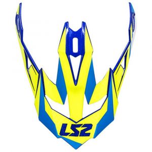 Ls2 Visière MX470 Nimble Blanc Bleu Jaune