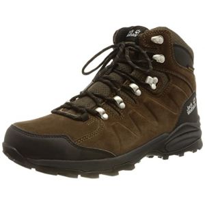 Jack Wolfskin Refugio Texapore, Chaussure de Trail Homme, Brown/Phantom, 44 EU