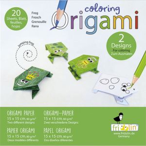 Fridolin Jouet Coloring Origami: GRENOUILLE Jeu cr&eacute;atif - DA-7211383