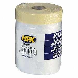 Image de HPX Ruban de masquage avec lisière papier transparent 550mm x 33m - PM5533