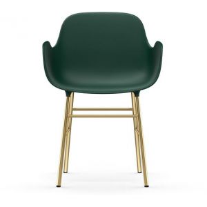 Image de Normann Copenhagen Fauteuil vert et laiton Form