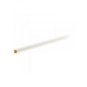 Zenitech Goulotte pour câble TV 10x16 (hauteur x profondeur, en mm) - Blanc Pur RAL 9016 - Barre de longueur 2m