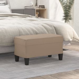 VidaXL Banc Cappuccino 70x35x41 cm Similicuir Cappuccino