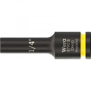 Wera 05005564001 8790 B Douilles Impaktor Deep avec emmanchement 3/8", 1/4" x 63 mm