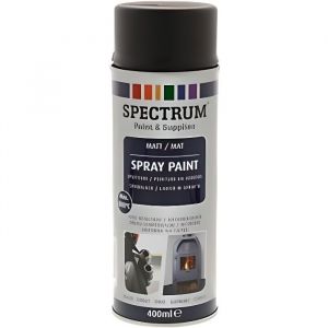 Peinture En Aérosol Noir Mat Haute Température 800°C Max 400ml Feu Pot Etc..