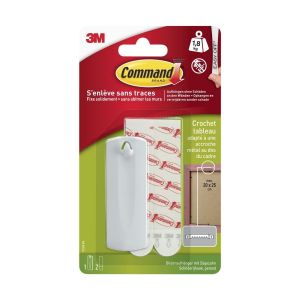 3M Accroche-cadre adhésif, COMMAND blanc 1.8 kg