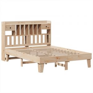 VidaXL Cadre de lit sans matelas 140x190 cm bois de pin massif