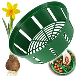 Kadax - Panier à bulbes en plastique - 2 formes - Rond - 18 cm